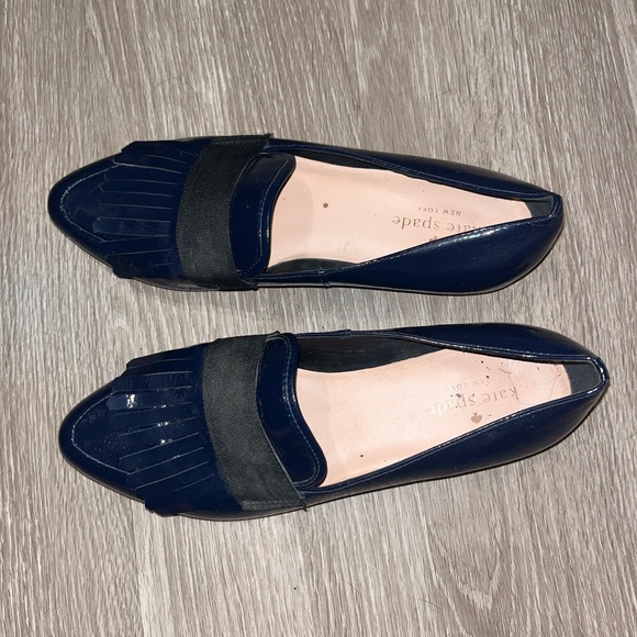 Kate Spade patent leather loafers size 7 1/2 like new - Picture 4 of 4